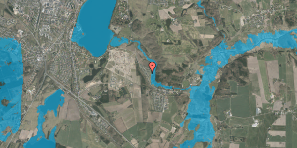 Oversvømmelsesrisiko fra vandløb på Høgevej 45, 8800 Viborg