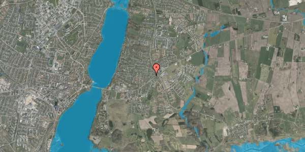 Oversvømmelsesrisiko fra vandløb på Højvangen 26, 8800 Viborg
