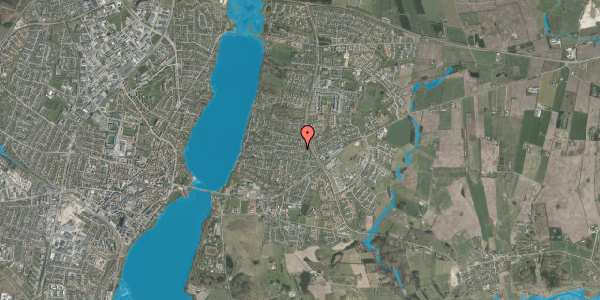 Oversvømmelsesrisiko fra vandløb på Højvangen 82, 8800 Viborg