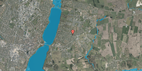 Oversvømmelsesrisiko fra vandløb på Højvangen 92, 8800 Viborg