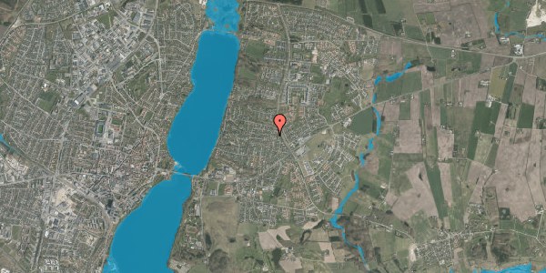 Oversvømmelsesrisiko fra vandløb på Højvangen 104, 8800 Viborg