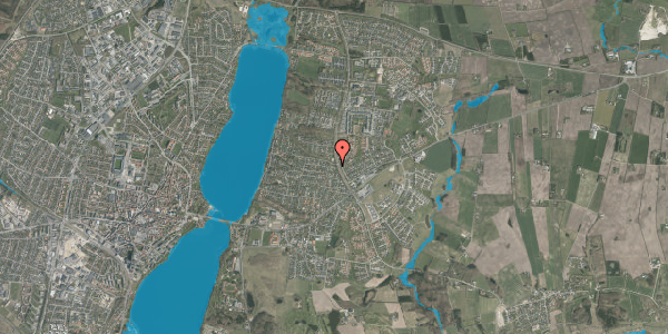 Oversvømmelsesrisiko fra vandløb på Højvangen 124, 8800 Viborg