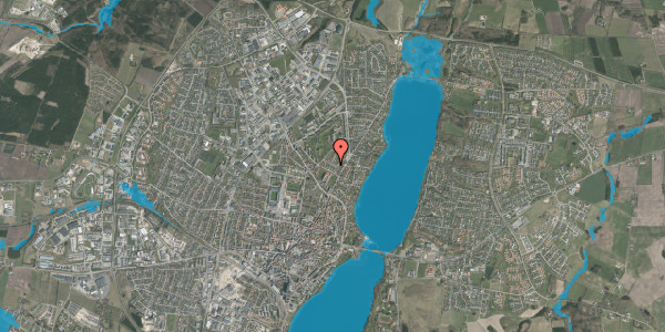 Oversvømmelsesrisiko fra vandløb på Johannes Ewalds Vej 7, 8800 Viborg