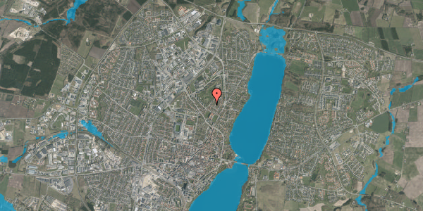 Oversvømmelsesrisiko fra vandløb på Johannes Ewalds Vej 18, 8800 Viborg