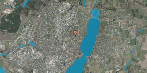 Oversvømmelsesrisiko fra vandløb på Johannes Ewalds Vej 19, 8800 Viborg