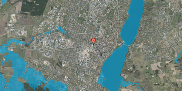 Oversvømmelsesrisiko fra vandløb på Jyllandsgade 5, 2. th, 8800 Viborg
