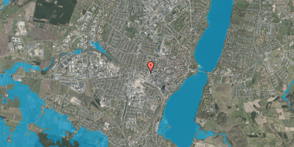 Oversvømmelsesrisiko fra vandløb på Jyllandsgade 7, st. tv, 8800 Viborg