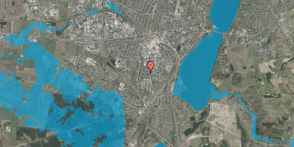 Oversvømmelsesrisiko fra vandløb på Kamillevej 11, 8800 Viborg