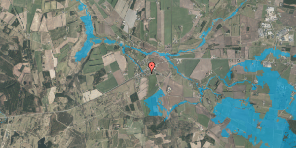 Oversvømmelsesrisiko fra vandløb på Keldbækvej 14, 8800 Viborg