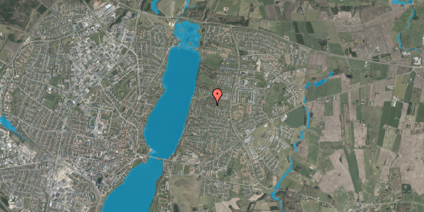 Oversvømmelsesrisiko fra vandløb på Kildebakken 36, 8800 Viborg