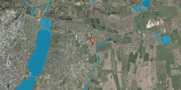 Oversvømmelsesrisiko fra vandløb på Klokkelyngen 49, 8800 Viborg