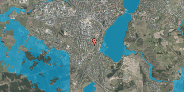 Oversvømmelsesrisiko fra vandløb på Kløvermarksvej 10, 8800 Viborg