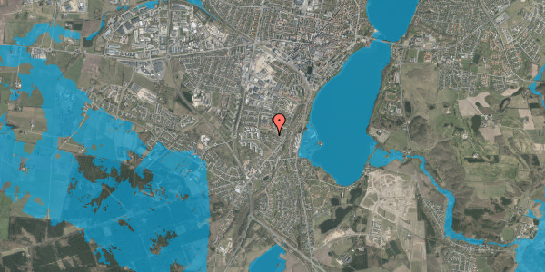 Oversvømmelsesrisiko fra vandløb på Kløvermarksvej 16, 8800 Viborg