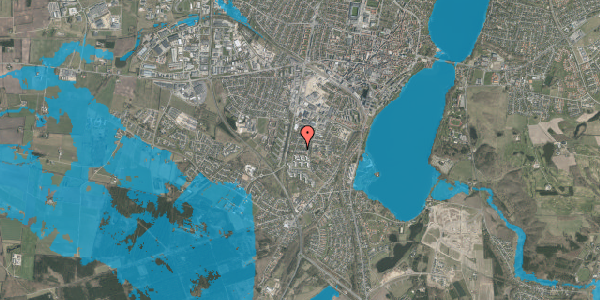 Oversvømmelsesrisiko fra vandløb på Kongelysvej 12, 8800 Viborg