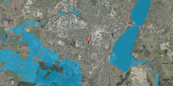 Oversvømmelsesrisiko fra vandløb på Kærsangervej 4, 1. tv, 8800 Viborg