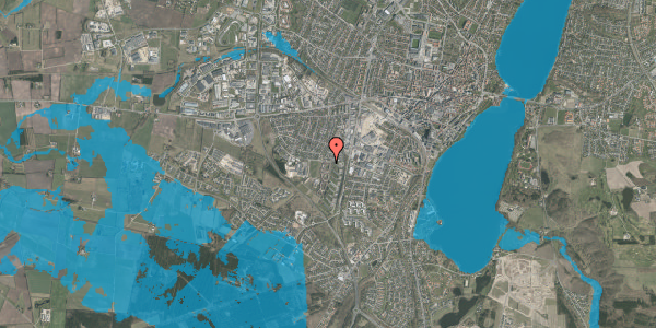 Oversvømmelsesrisiko fra vandløb på Kærsangervej 8, 8800 Viborg