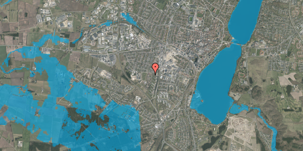 Oversvømmelsesrisiko fra vandløb på Kærsangervej 26, 8800 Viborg