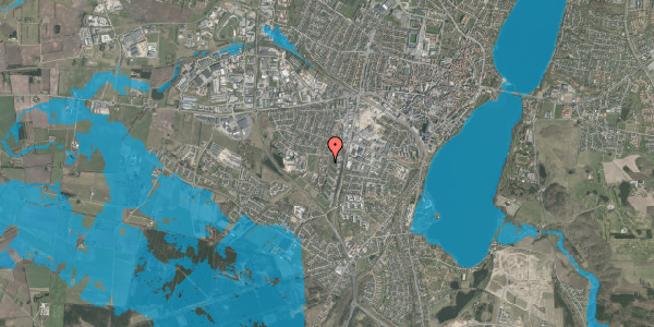 Oversvømmelsesrisiko fra vandløb på Kærsangervej 36, 1. tv, 8800 Viborg