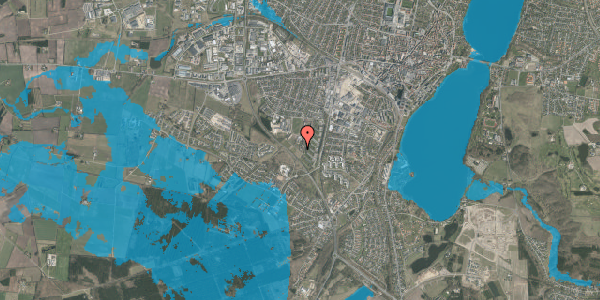 Oversvømmelsesrisiko fra vandløb på Kærsangervej 238, 8800 Viborg