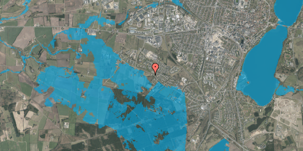 Oversvømmelsesrisiko fra vandløb på Kærvej 2, 8800 Viborg