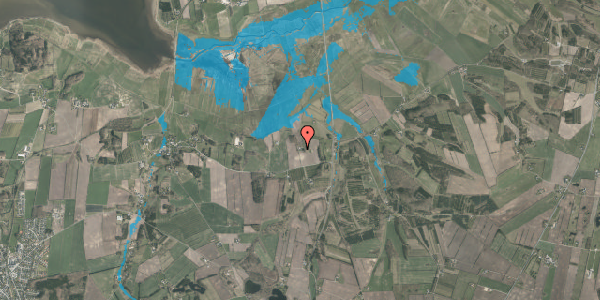 Oversvømmelsesrisiko fra vandløb på Kølsenvej 67, 8831 Løgstrup