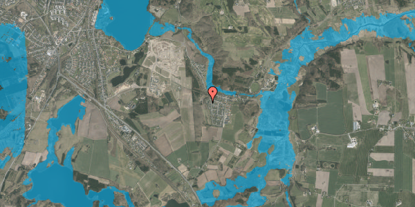 Oversvømmelsesrisiko fra vandløb på Langvadhøj 25, 8800 Viborg