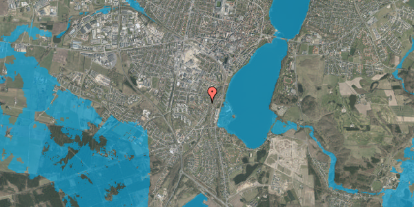 Oversvømmelsesrisiko fra vandløb på Lavendelvej 4, 8800 Viborg