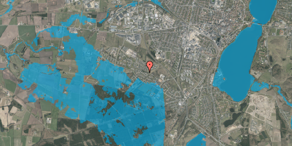 Oversvømmelsesrisiko fra vandløb på Liseborg Mark 80, 8800 Viborg