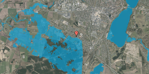 Oversvømmelsesrisiko fra vandløb på Liseborg Toft 14, 8800 Viborg