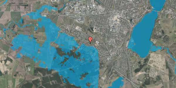 Oversvømmelsesrisiko fra vandløb på Liseborg Toft 24, 8800 Viborg