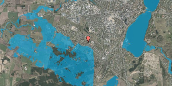 Oversvømmelsesrisiko fra vandløb på Liseborg Toft 50, 8800 Viborg
