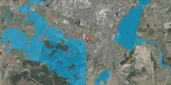 Oversvømmelsesrisiko fra vandløb på Liseborgvænget 10, 8800 Viborg