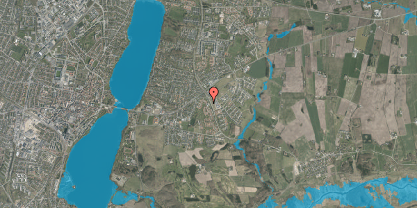 Oversvømmelsesrisiko fra vandløb på Merkurvej 25, 1. 9, 8800 Viborg