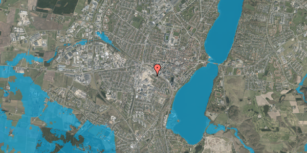 Oversvømmelsesrisiko fra vandløb på Middagshøjvej 38, 1. , 8800 Viborg