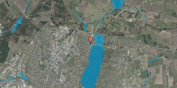 Oversvømmelsesrisiko fra vandløb på Midgårdsvej 1, 8800 Viborg