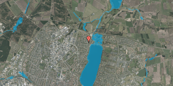 Oversvømmelsesrisiko fra vandløb på Midgårdsvej 7, 8800 Viborg