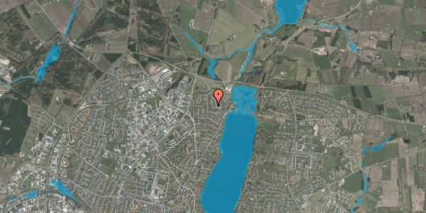 Oversvømmelsesrisiko fra vandløb på Midgårdsvej 10, 8800 Viborg