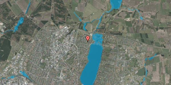 Oversvømmelsesrisiko fra vandløb på Midgårdsvej 11, 8800 Viborg