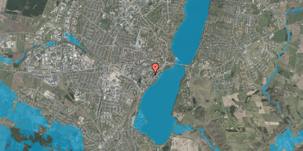Oversvømmelsesrisiko fra vandløb på Ll. Sct. Mikkels Gade 7, 1. tv, 8800 Viborg
