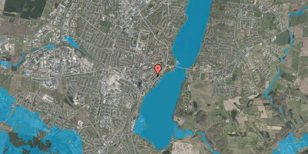 Oversvømmelsesrisiko fra vandløb på Ll. Sct. Mikkels Gade 15, st. tv, 8800 Viborg