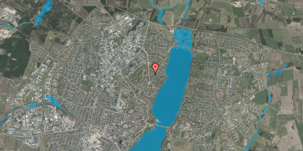 Oversvømmelsesrisiko fra vandløb på Mjølnersvej 6, 8800 Viborg