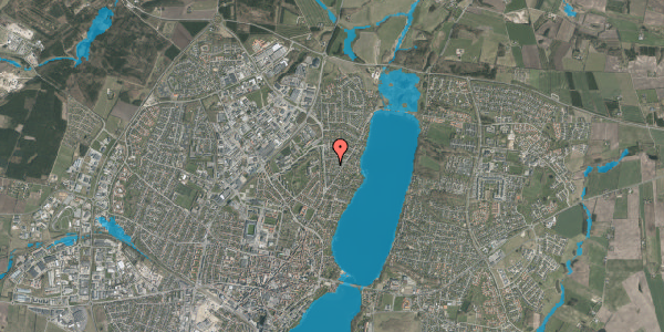 Oversvømmelsesrisiko fra vandløb på Mjølnersvej 14, 8800 Viborg