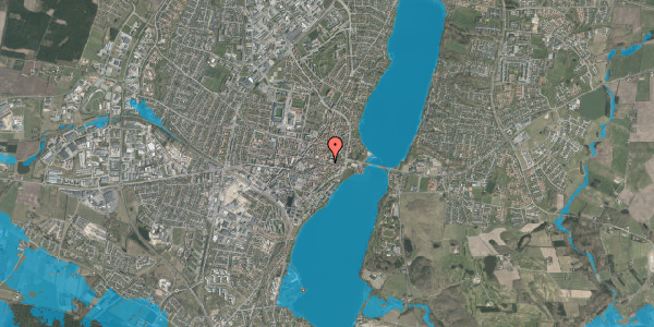 Oversvømmelsesrisiko fra vandløb på Sct. Mogens Gade 2, 1. tv, 8800 Viborg