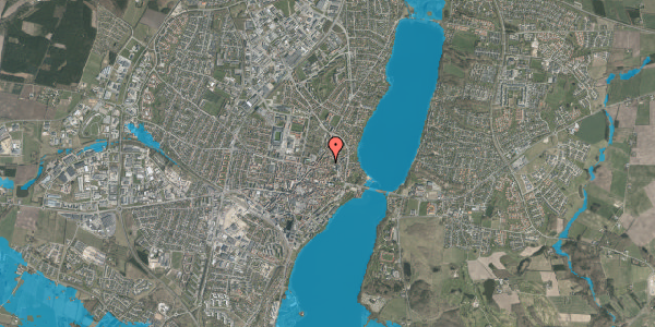 Oversvømmelsesrisiko fra vandløb på Sct. Mogens Gade 25, 1. 4, 8800 Viborg