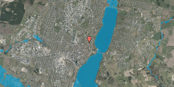 Oversvømmelsesrisiko fra vandløb på Sct. Mogens Gade 37, kl. , 8800 Viborg