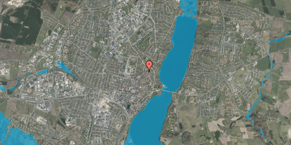 Oversvømmelsesrisiko fra vandløb på Sct. Mogens Gade 53A, st. tv, 8800 Viborg