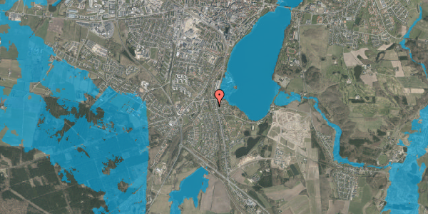 Oversvømmelsesrisiko fra vandløb på Mosevej 2, 8800 Viborg