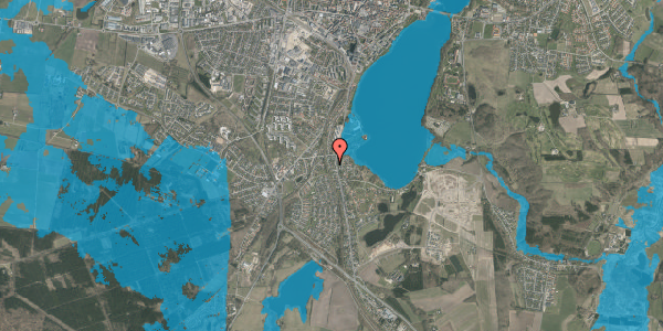 Oversvømmelsesrisiko fra vandløb på Mosevej 4, 8800 Viborg