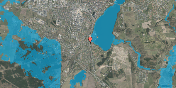 Oversvømmelsesrisiko fra vandløb på Mosevej 8, 8800 Viborg
