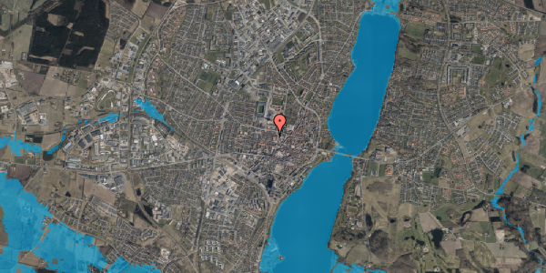 Oversvømmelsesrisiko fra vandløb på Møllegade 5, 2. mf, 8800 Viborg